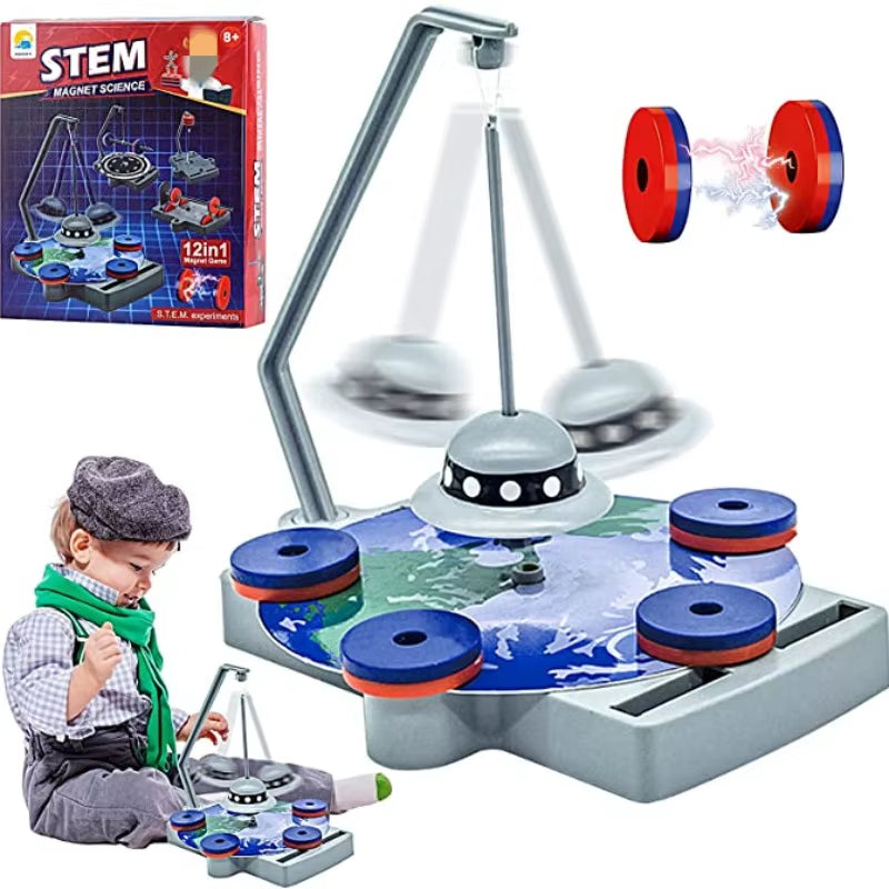 12-in-1 Magnet Power Science Toy – Learn, Build & Race!
