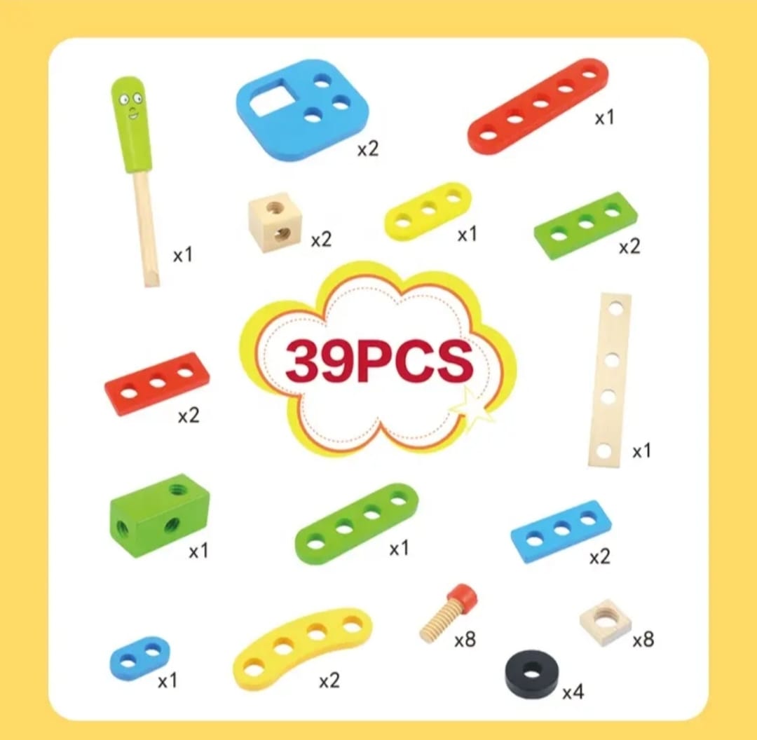 39-Piece Construction Set – Creative Building & STEM Learning Toy