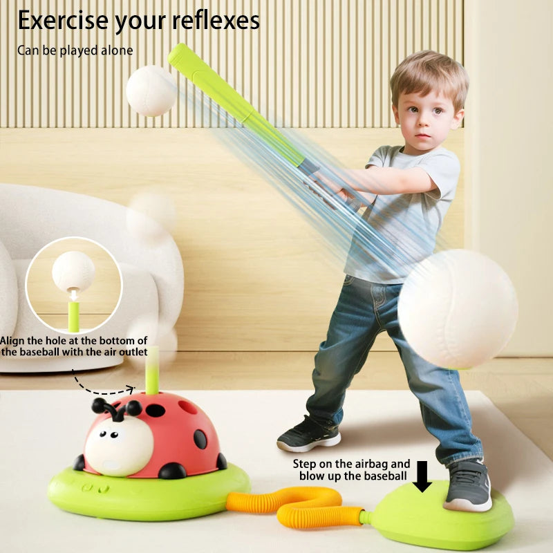 Ladybug Sport Entertainment Game Toy Multifunction Rope Skipping Machine Ferrule Jump Rocket Launcher Outdoor Game