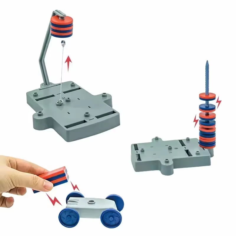 12-in-1 Magnet Power Science Toy – Learn, Build & Race!