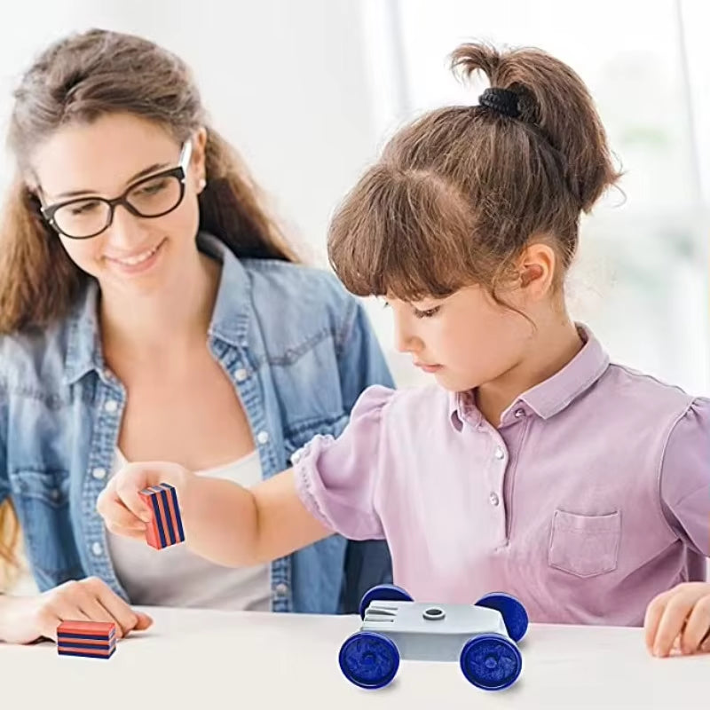 12-in-1 Magnet Power Science Toy – Learn, Build & Race!