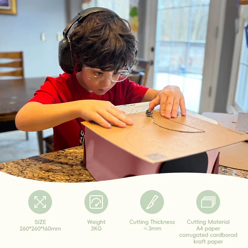 Beaverbot Creative Cardboard Cutting Tool for Children – Safe Blade‑Free Design