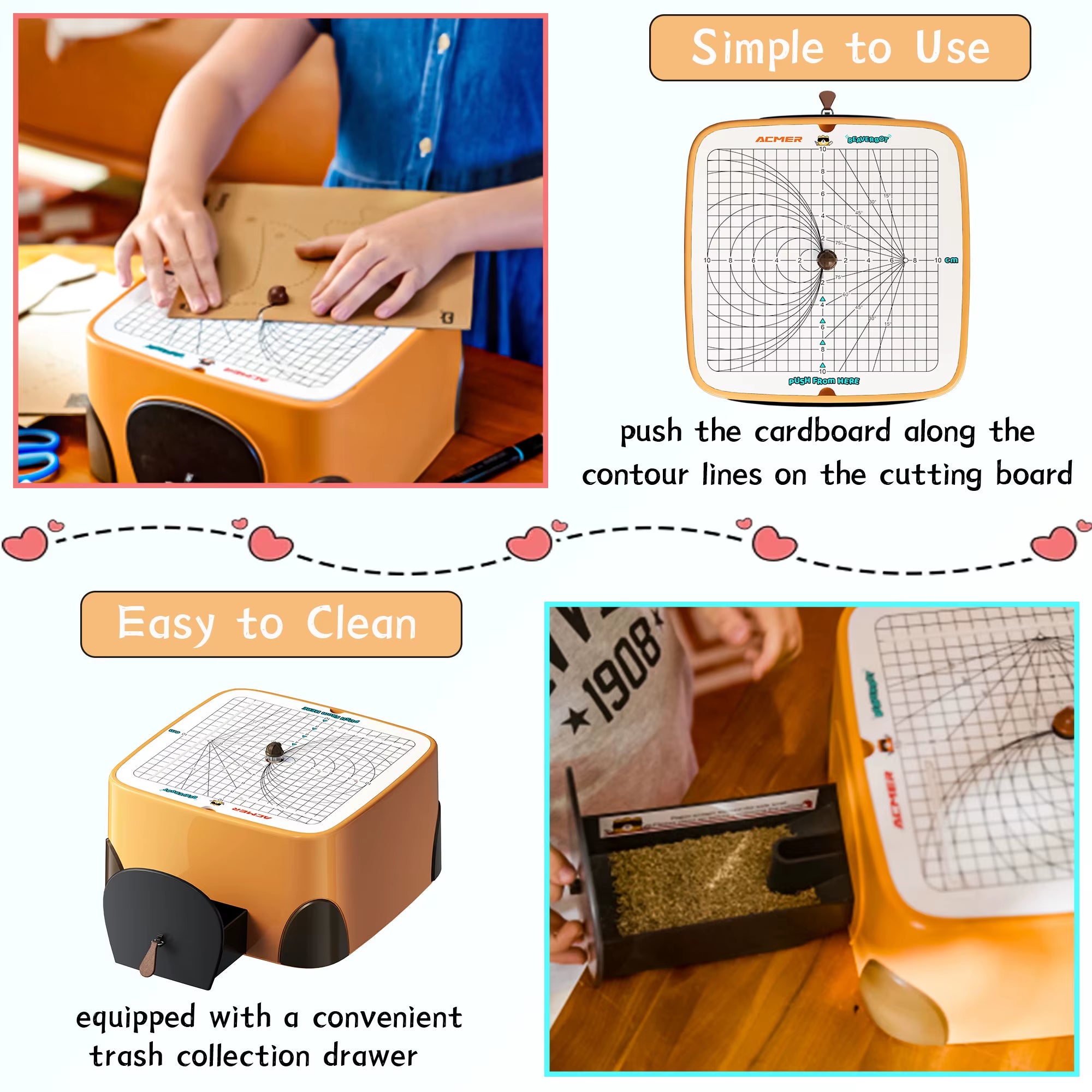 Beaverbot Safe Cardboard Construction Kit for Kids DIY Cutter Cutting Activity Toy Cardboardcraft Machine Cardboard Saw