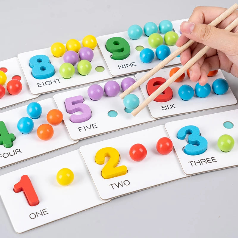 Montessori Math Learning Board - Number & Arithmetic Matching Toy