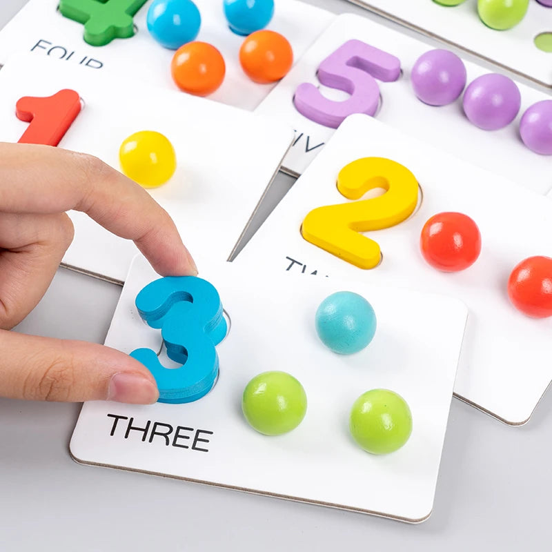 Montessori Math Learning Board - Number & Arithmetic Matching Toy