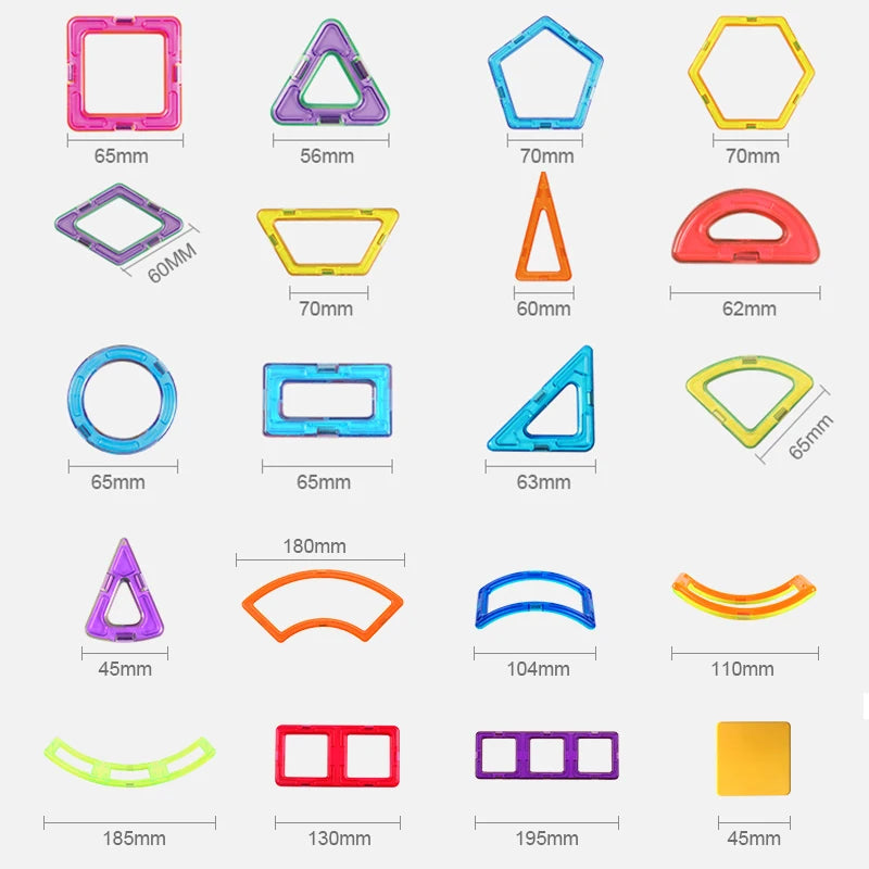 Magnetic Building Blocks Set - STEM Learning Toy