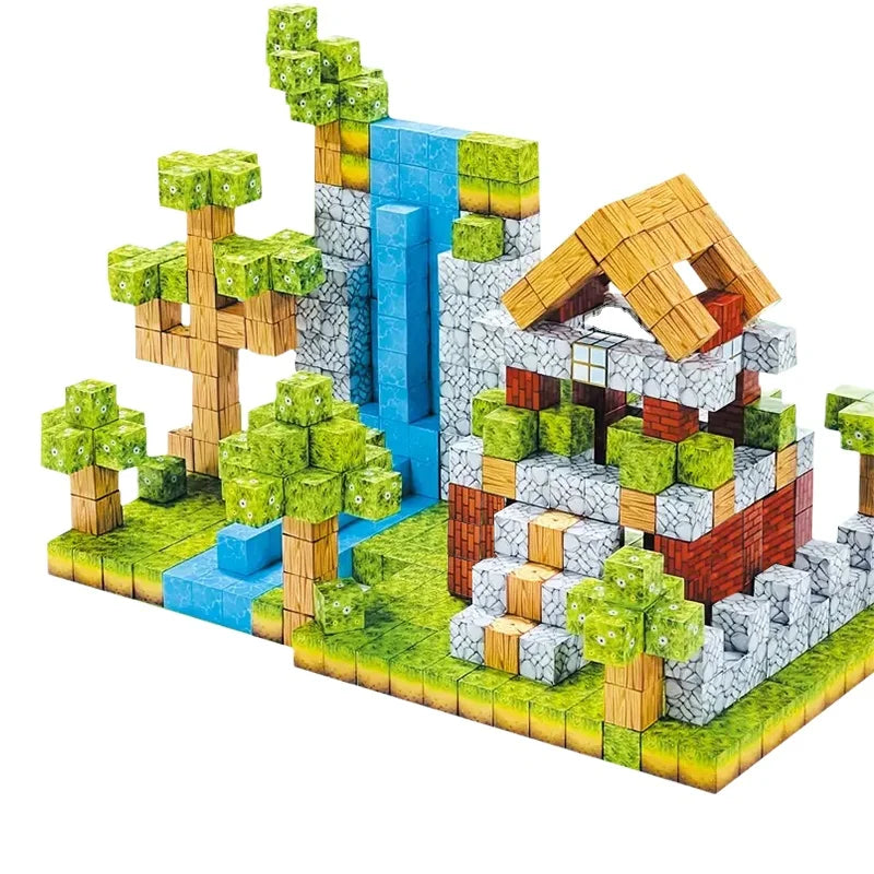 Minecraft Magnetic Building Blocks - 157 Piece Set