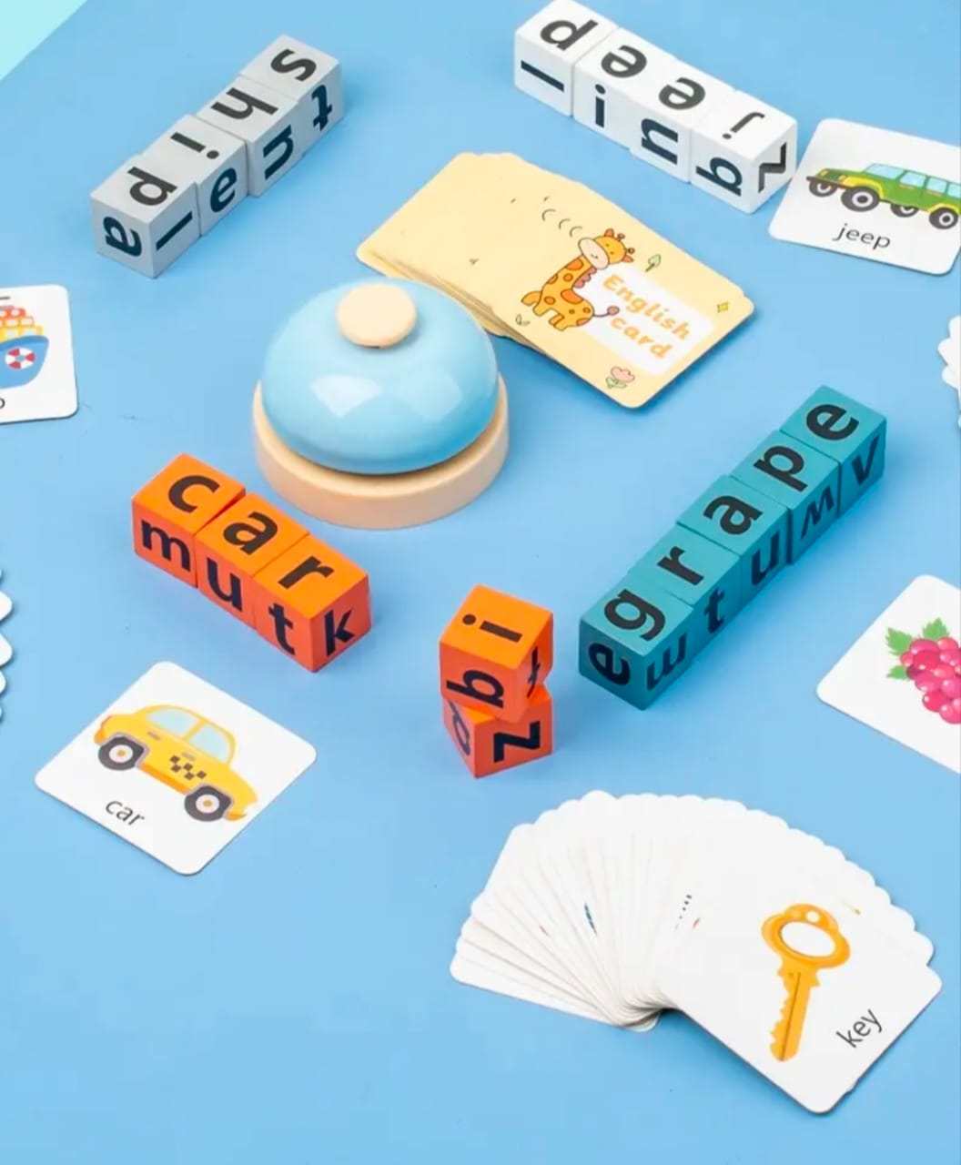 Spelling Word Game for Kids – Fun Letter Matching & Vocabulary Builder with bell