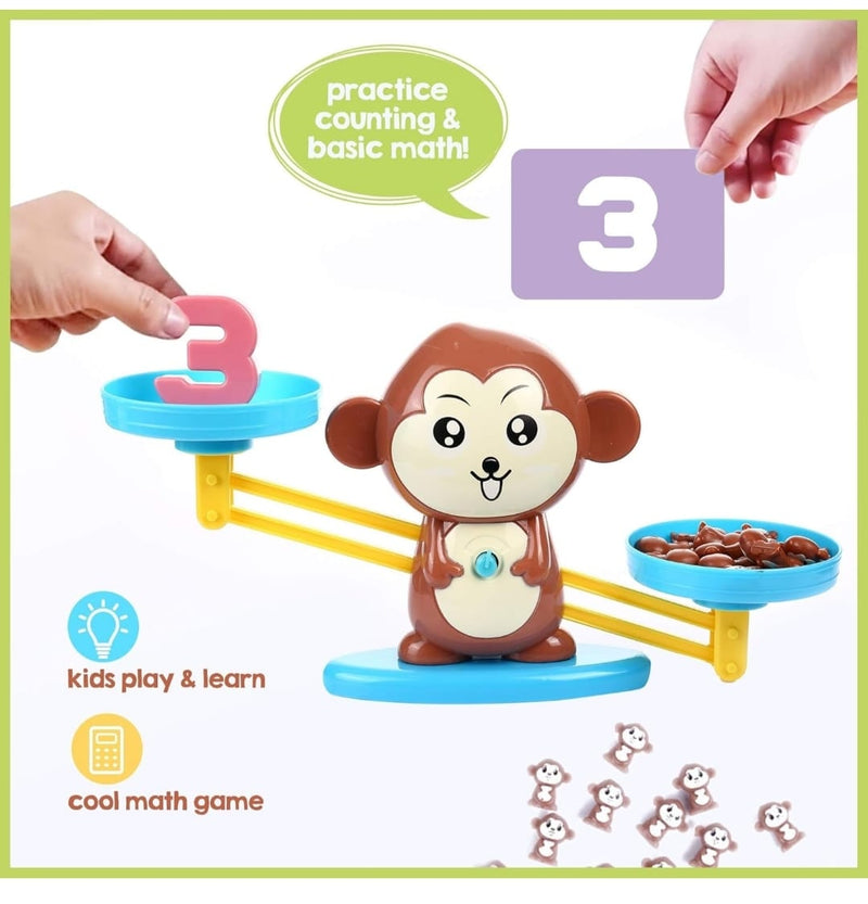Monkey Balance Math Toy – Counting & Number Learning Game