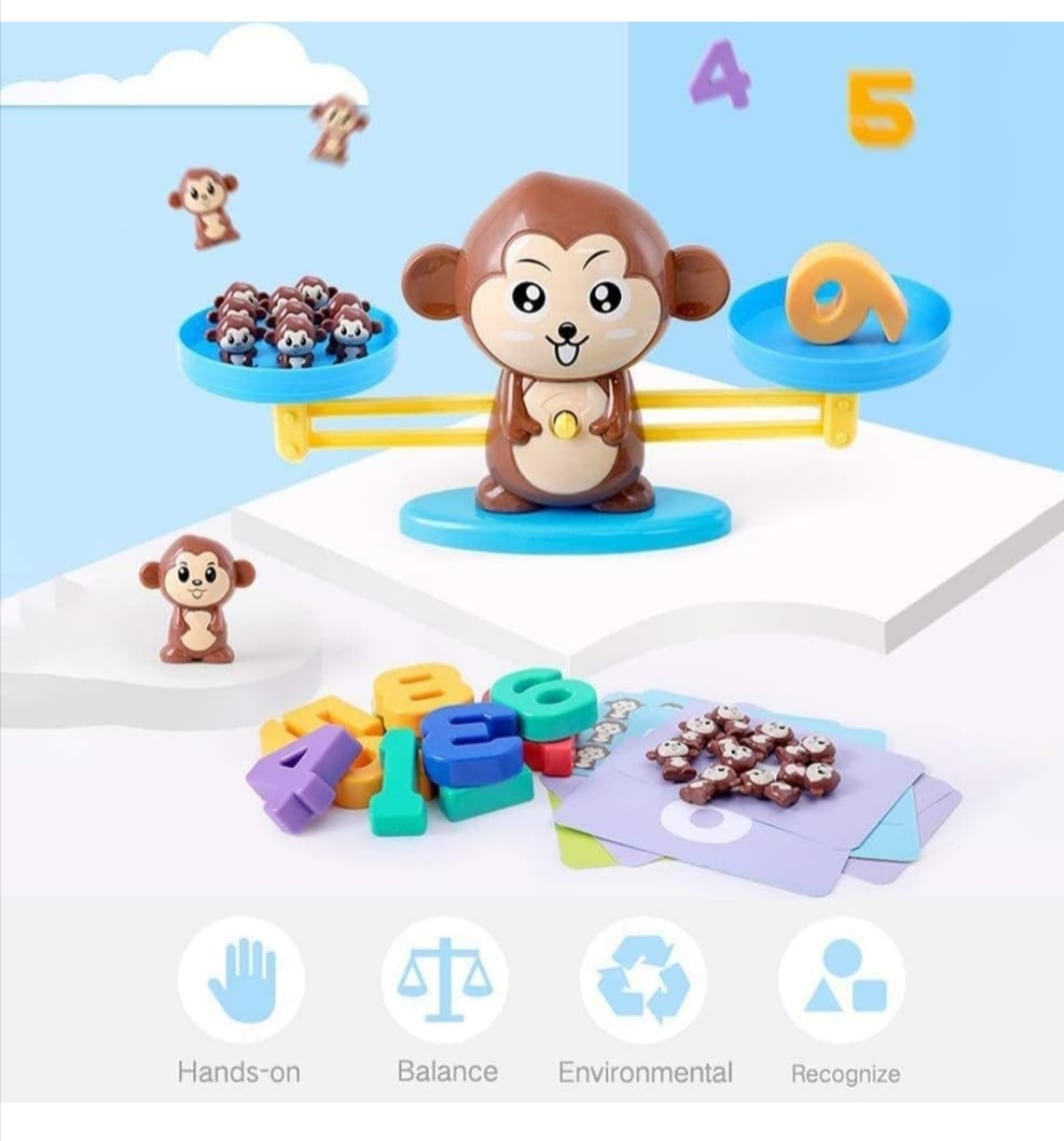 Monkey Balance Math Toy – Counting & Number Learning Game