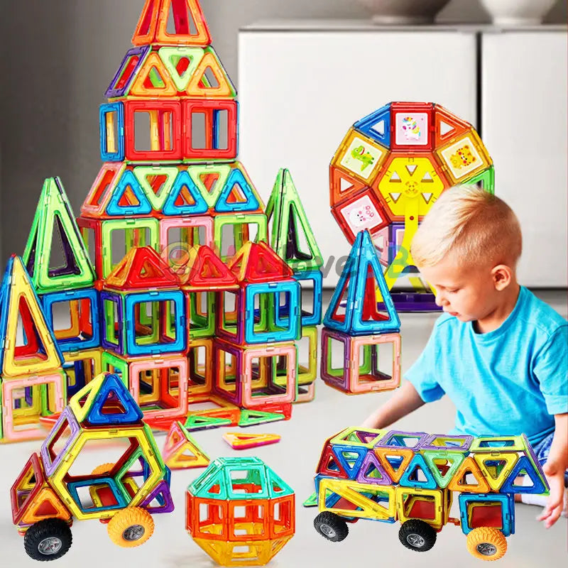 Magnetic Building Blocks Set - STEM Learning Toy