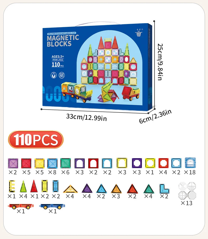 Magnetic Tiles Building Blocks