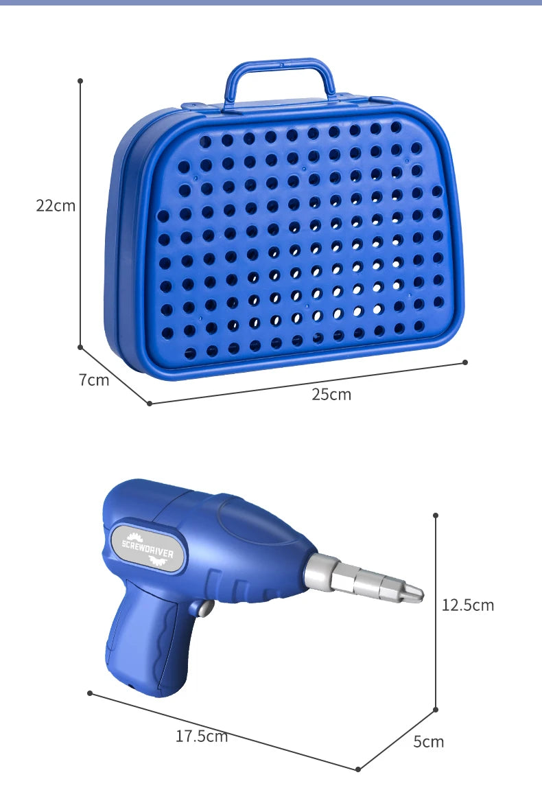 DIY Electric Drill Tool Set - 228/230pcs Building & Puzzle Toy Kit