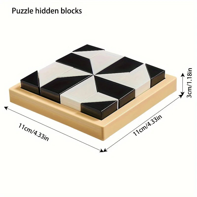 Hidden Block Puzzle Game - 120 Level Logic & Spatial Reasoning Toy