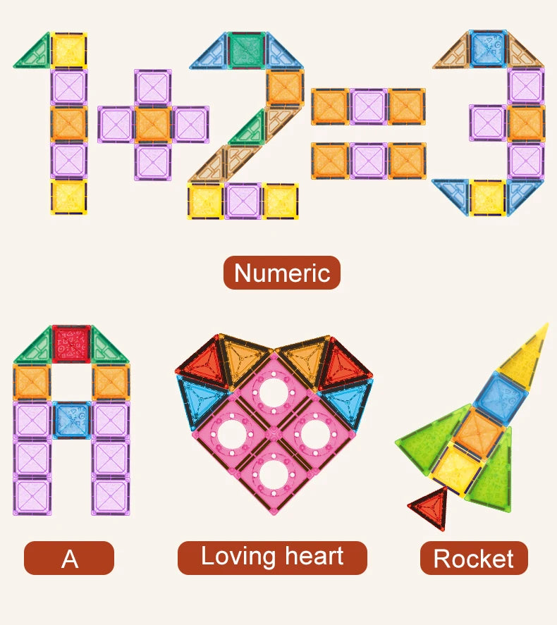 Magnetic Tiles Building Blocks