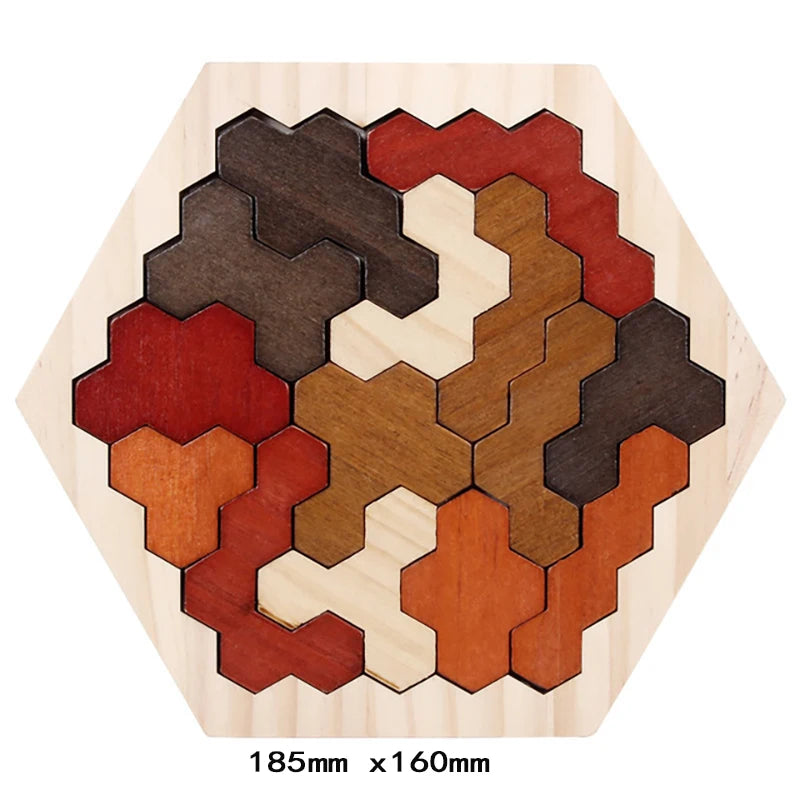 Colorful 3D Puzzle Wooden Toys
