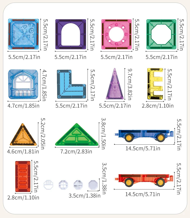 Magnetic Tiles Building Blocks