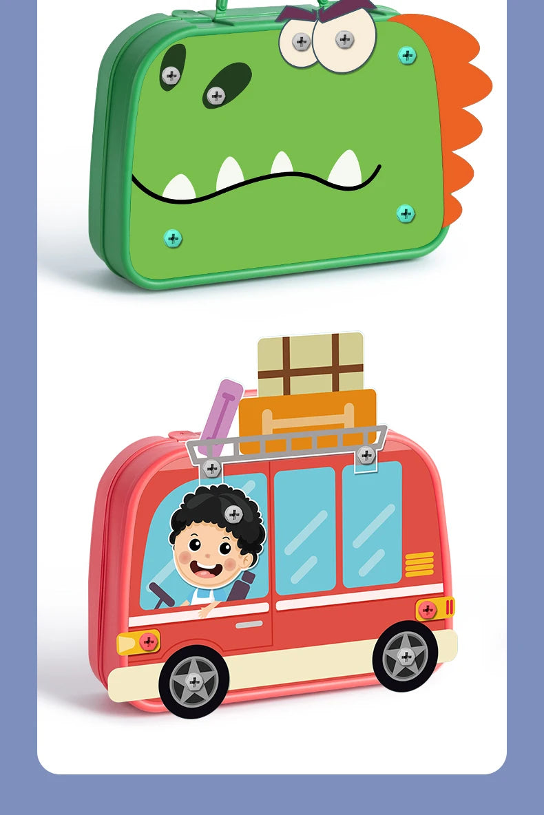 DIY Electric Drill Tool Set - 228/230pcs Building & Puzzle Toy Kit