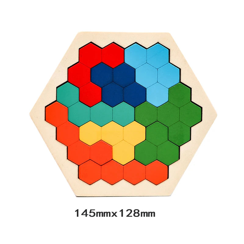 Colorful 3D Puzzle Wooden Toys