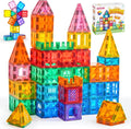 Magnetic Building Tiles - 66 Pieces STEM Learning Set