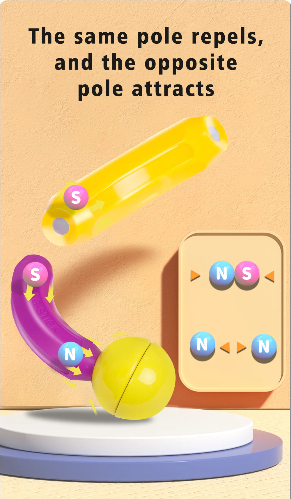 Magnetic sticks Building  Blocks Toys