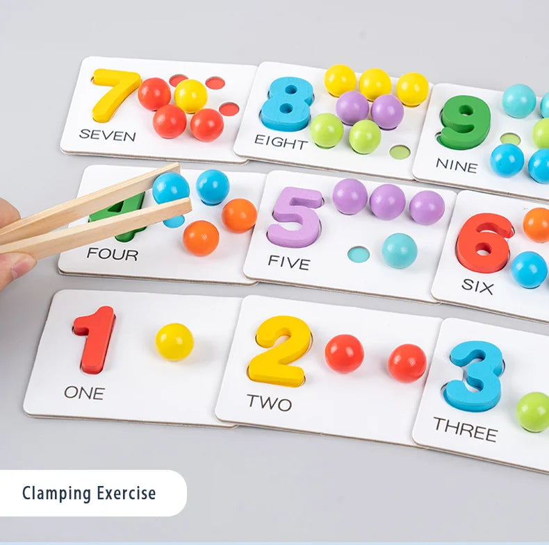 Montessori Math Learning Board - Number & Arithmetic Matching Toy