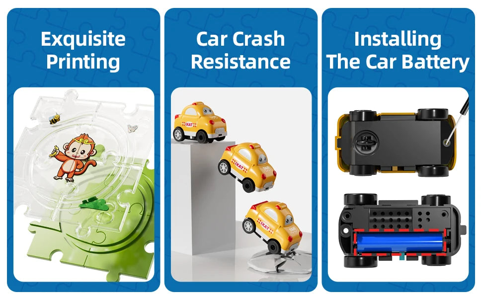 Puzzle Race Track Car Set