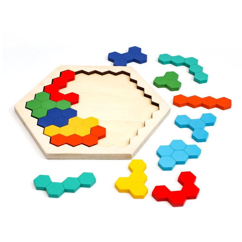 Colorful 3D Puzzle Wooden Toys