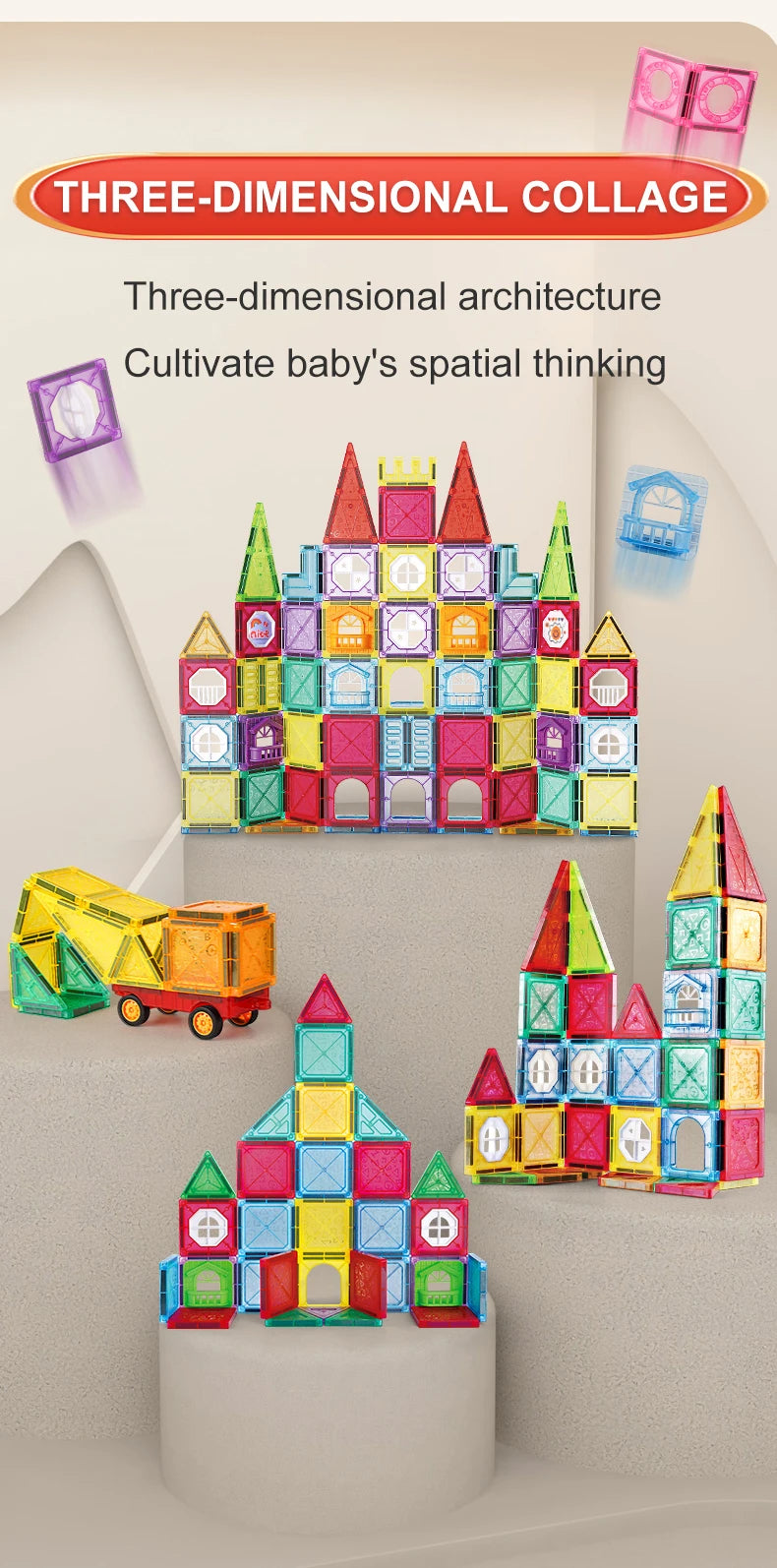 Magnetic Tiles Building Blocks