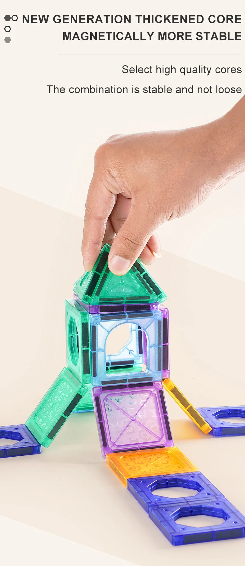 Magnetic Tiles Building Blocks