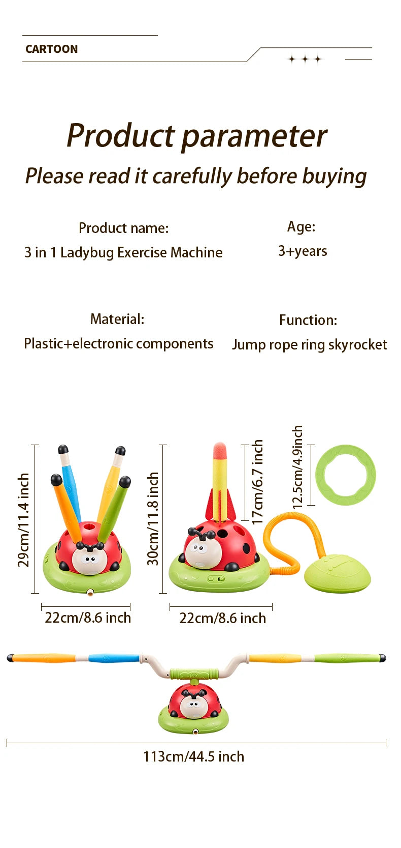 Multifunction Jump & Rocket Toy