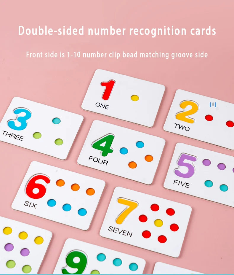 Montessori Math Learning Board - Number & Arithmetic Matching Toy