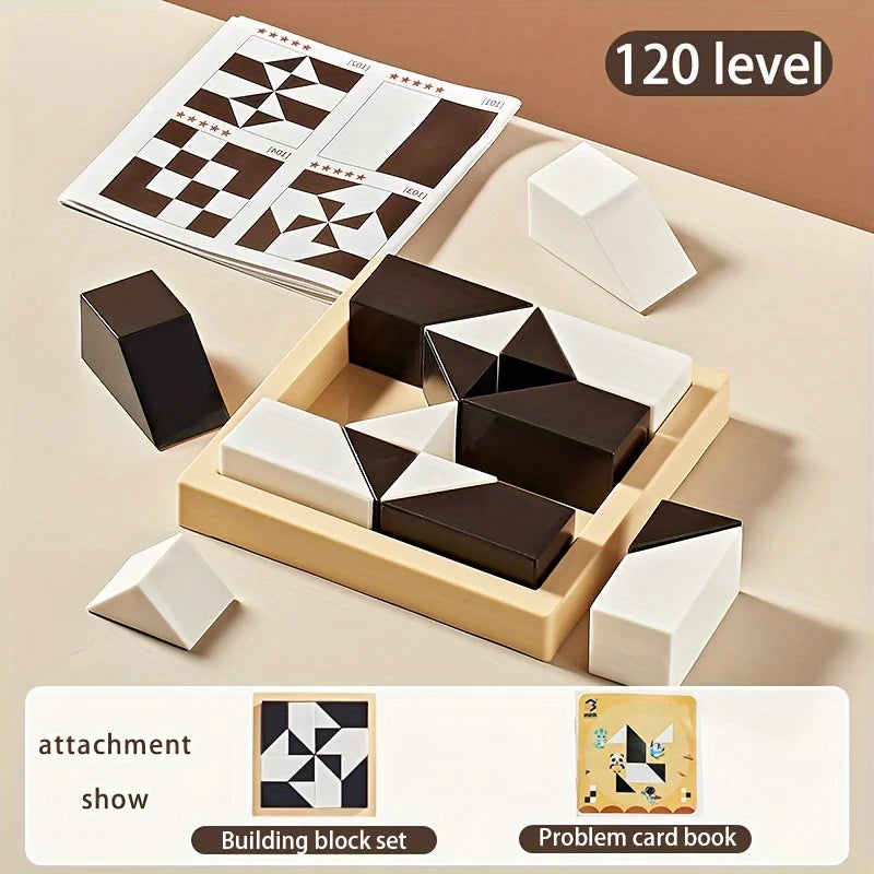 Hidden Block Puzzle Game - 120 Level Logic & Spatial Reasoning Toy
