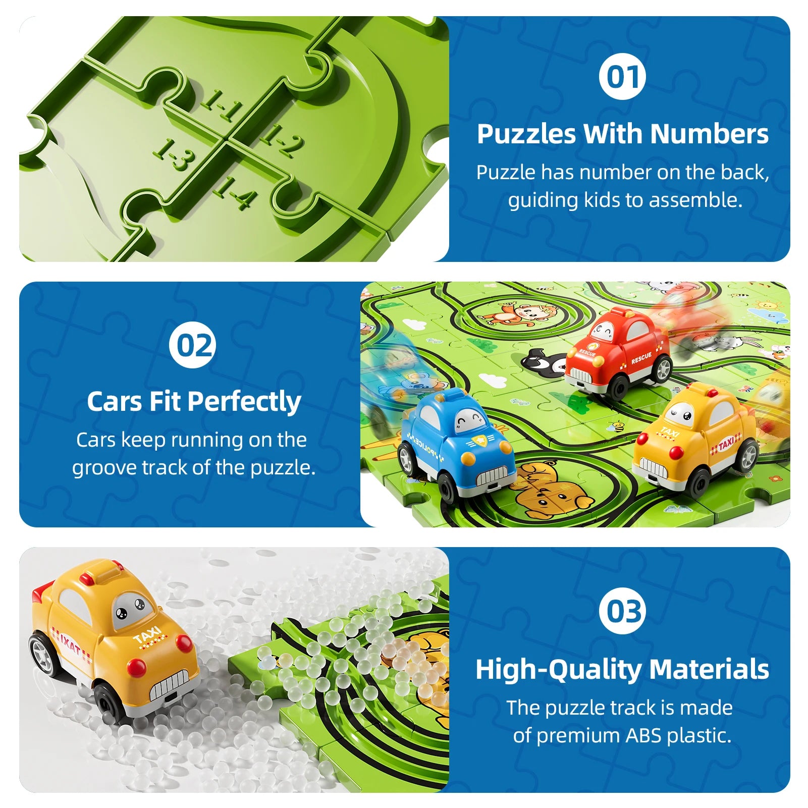 Puzzle Race Track Car Set