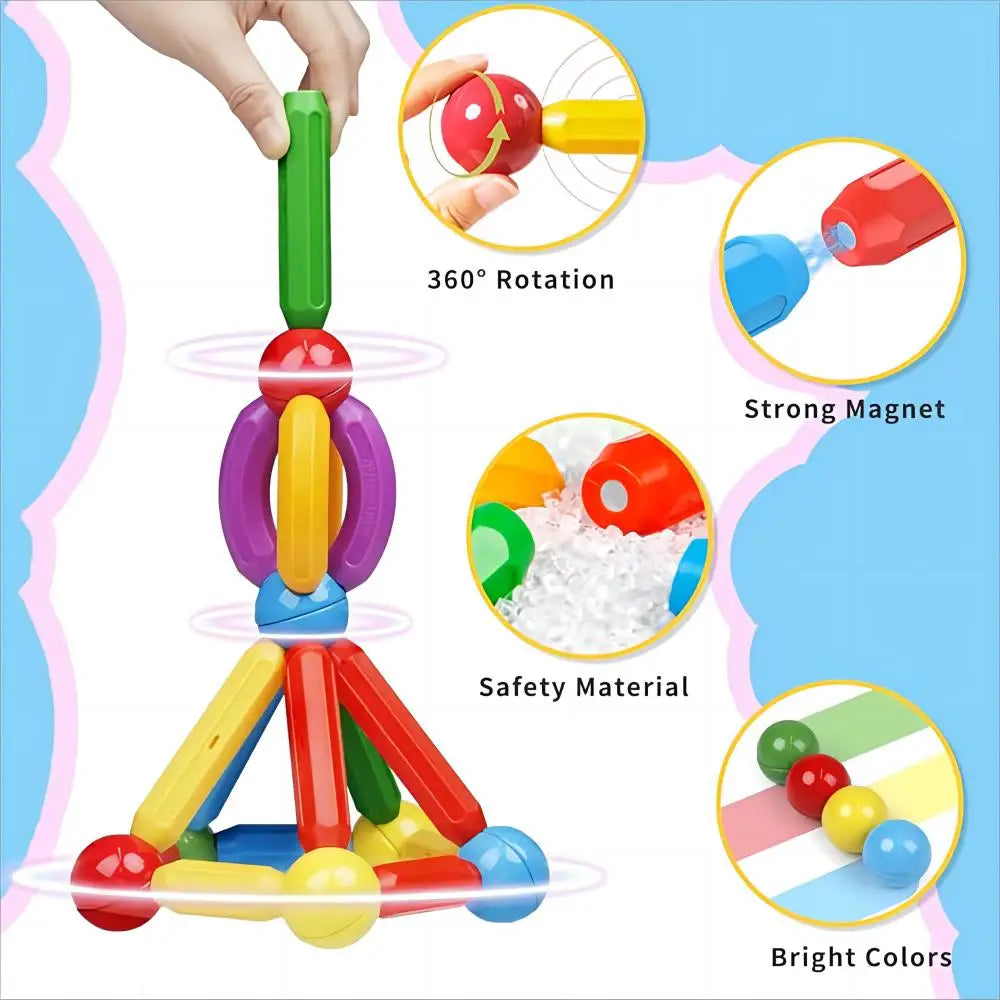 Magnetic sticks Building  Blocks Toys